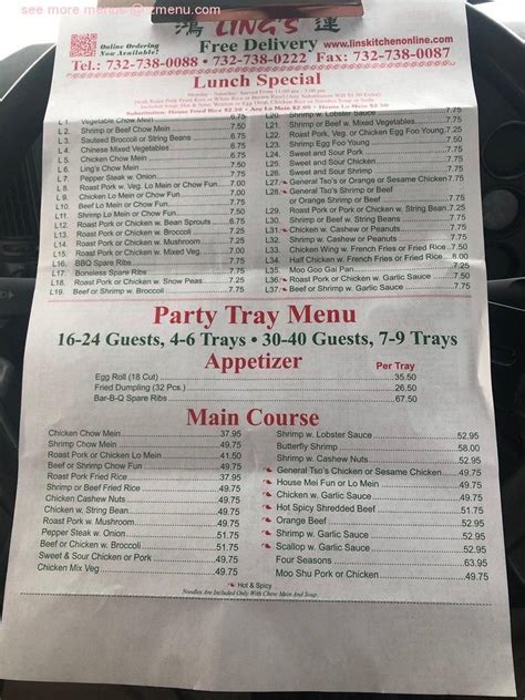 Ling's Chinese Kitchen｜Online Order｜Fords｜NJ.